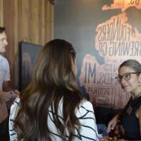 Seidman Alumni checking in at the Alumni Social held at Founders Brewing